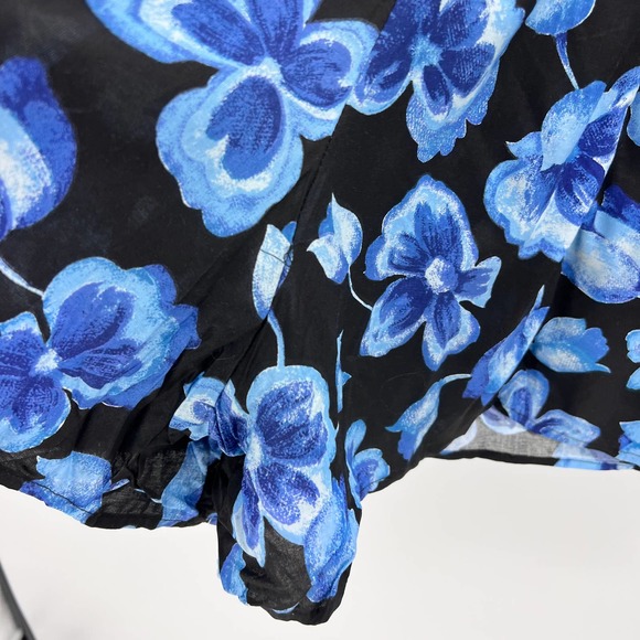 Vintage Basic Editions Large Blue Floral Tulip Short Romper NWT Old Stock 2XL - Picture 9 of 10